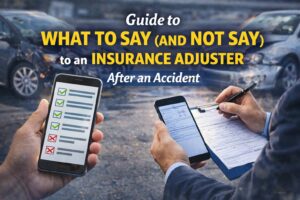 What to Say to an Insurance Adjuster After an Accident